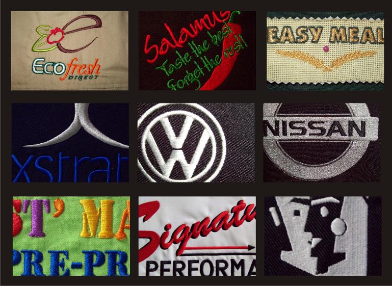 Nissan Xstrata Echo Fresh embroidery logo's